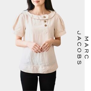 Marc Jacobs Cotton Angora Boat Neck Top